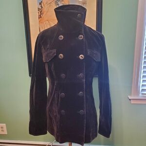 Calvin Klein Women's Double-Breasted Velvet Jacket